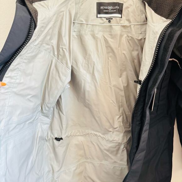 NEW Henri Lloyd $995 Black Transocean Jacket Waterproof Rain Sailing Coat S - Picture 10 of 15